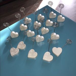 17 NEW Heart number holders, or picture holders ❤️